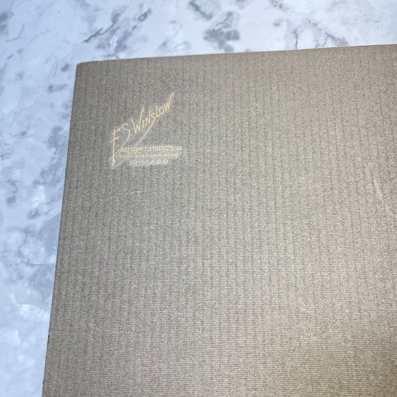 Graduation Found Photo in Folder Vintage Portrait 40s FS Winslow Studios Chicago - Picture 4 of 13